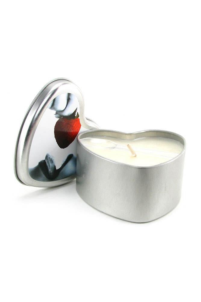 Edible Massage Oil Heart Candle